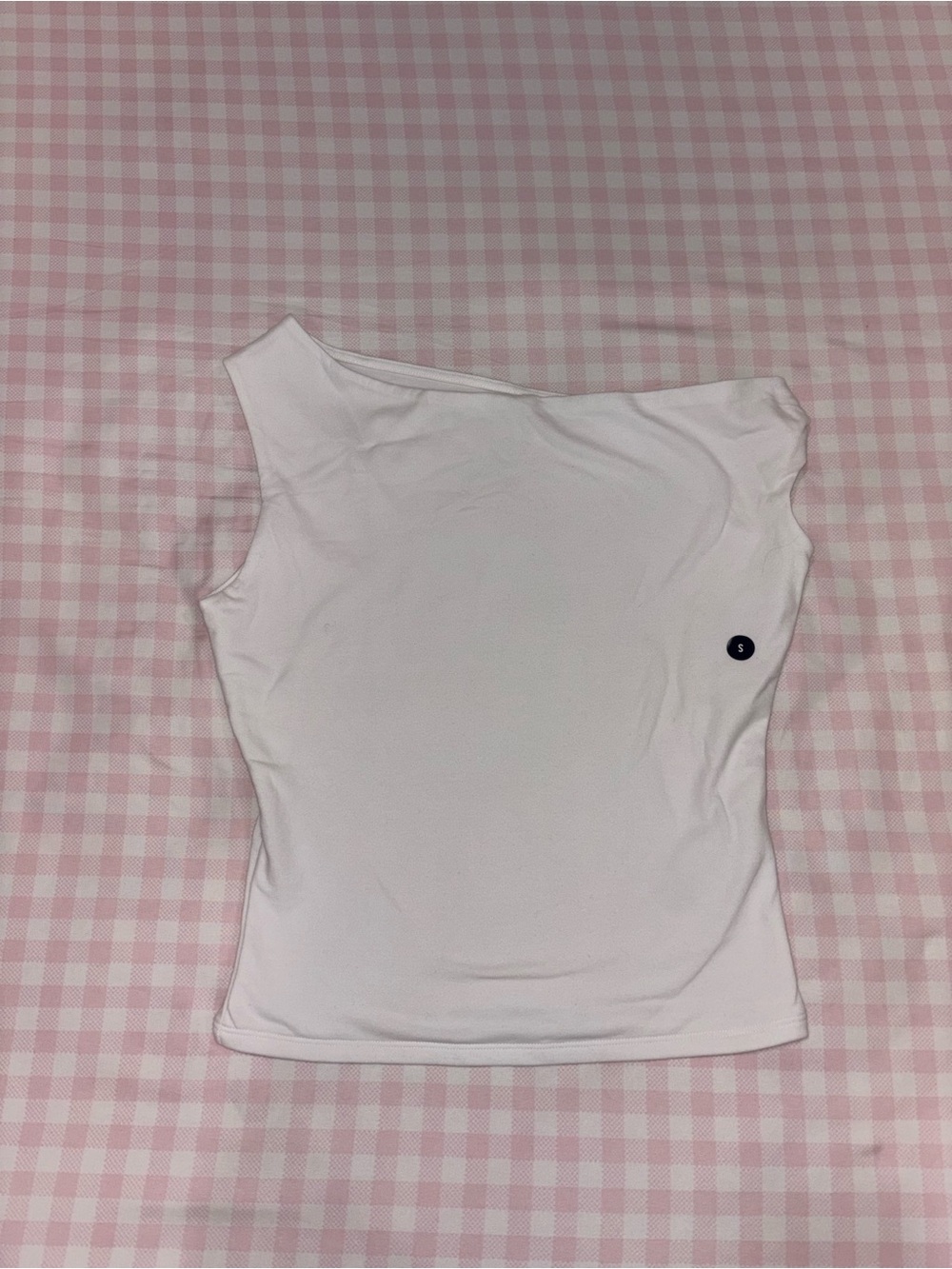 Hollister Asymmetrical One Shoulder Top - White